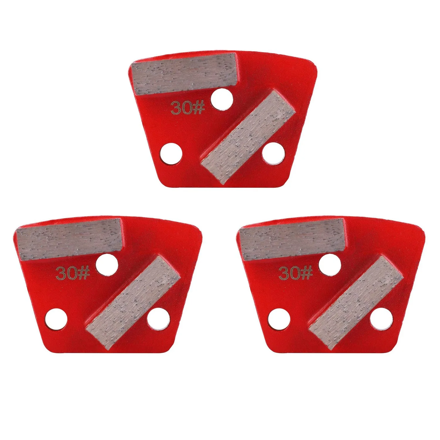 

Diamond Floor Scraper 3Pcs Trapezoid Diamond Grinding 30 Grit Metal Bond Scraper for Grinder Floor Concrete