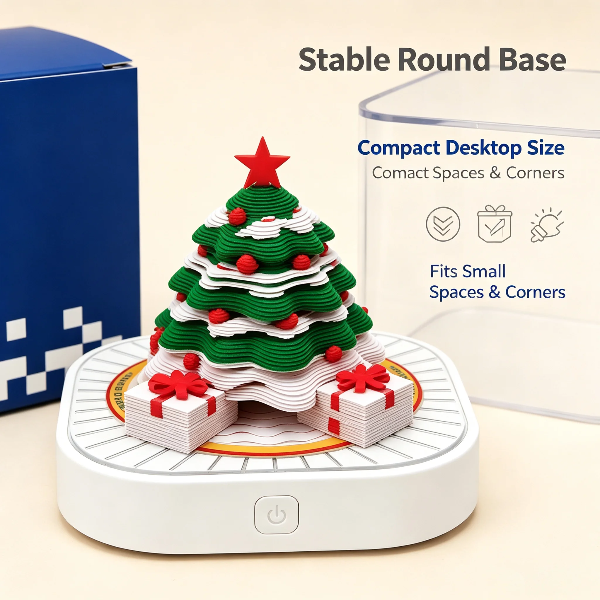 3D Christmas Tree Tear Away Memo Pad, Creative Paper Art, Exquisite Souvenir For Christmas Party