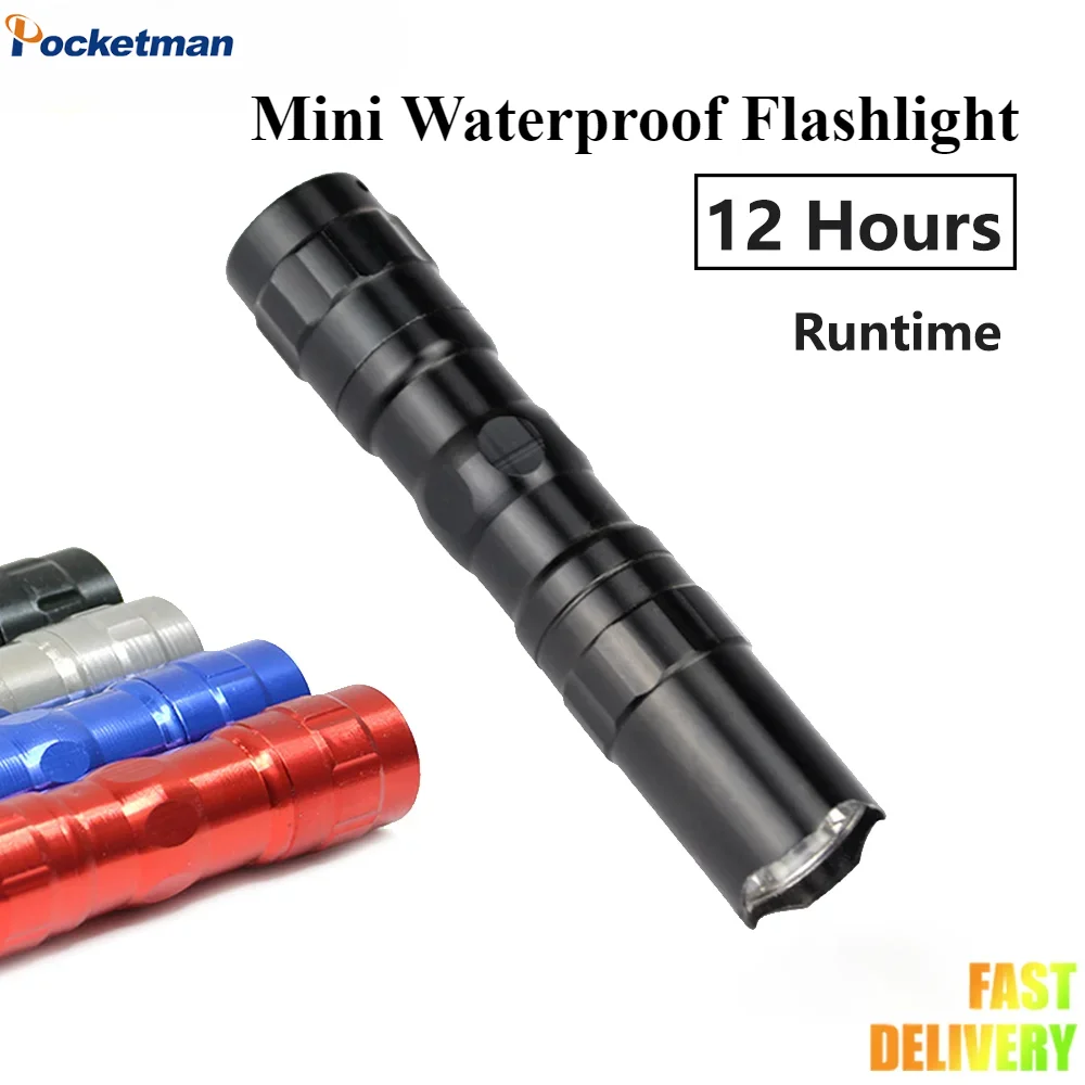 

Mini LED Flashlight Waterproof Bright Handheld Flashlights Practical Powerful Torch For Outdoor Hiking Camping Lighting