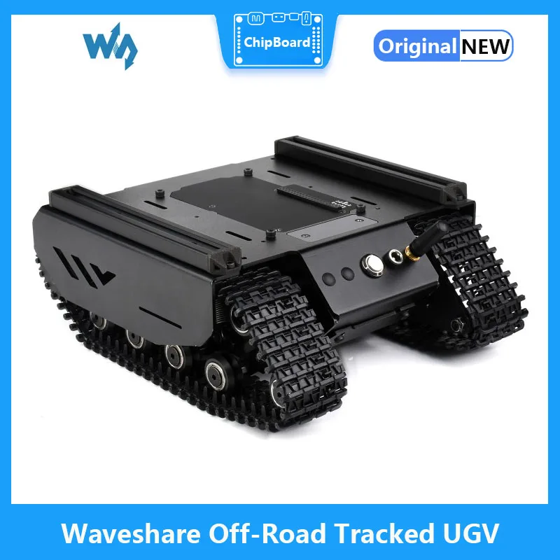 Waveshare-UGV Off-Road rastreado flexível e expansível, suporte a vários hosts, trilhos externos, computador escravo ESP32