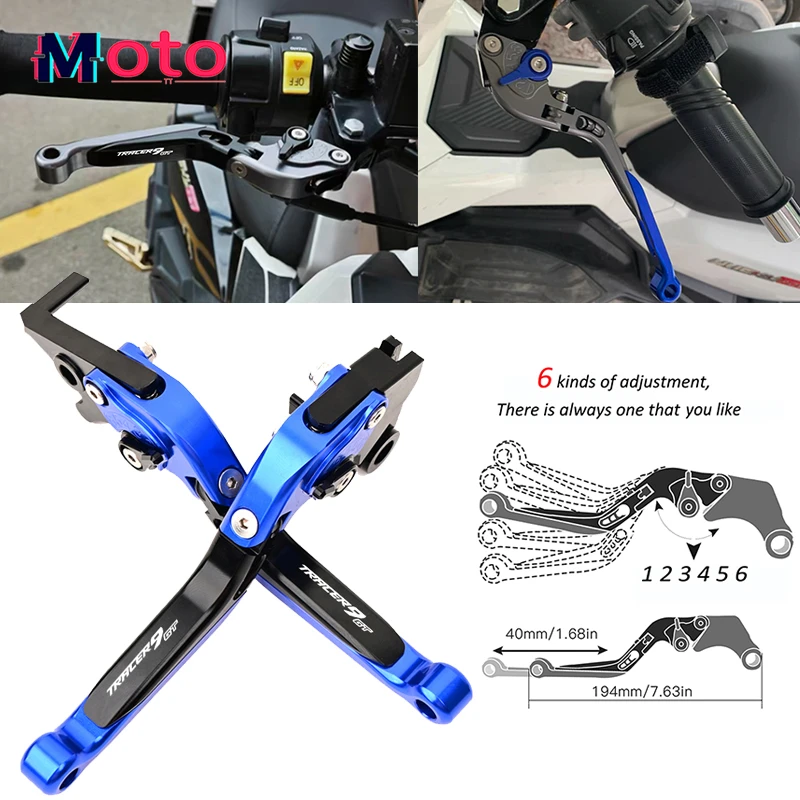 

For Yamaha TRACER 9GT Tracer9gt 2021-2024 2023 Motorcycle Accessorie Clutch Brake Lever Extendable Adjustable Foldable Levers