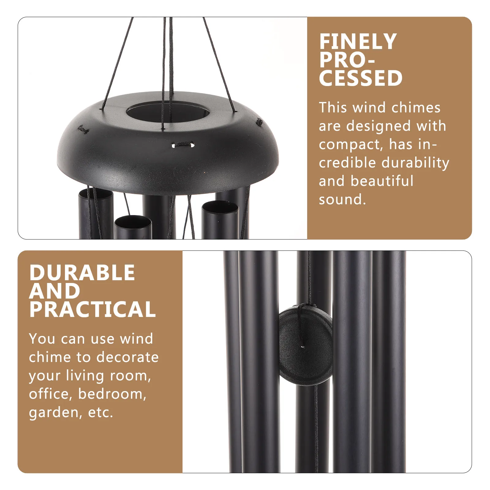 

1Set Vintage Chime Decorative Hanging Bell Outdoor Patio Yard Balcony Sound Relaxation Gift Religious Wind Chimes