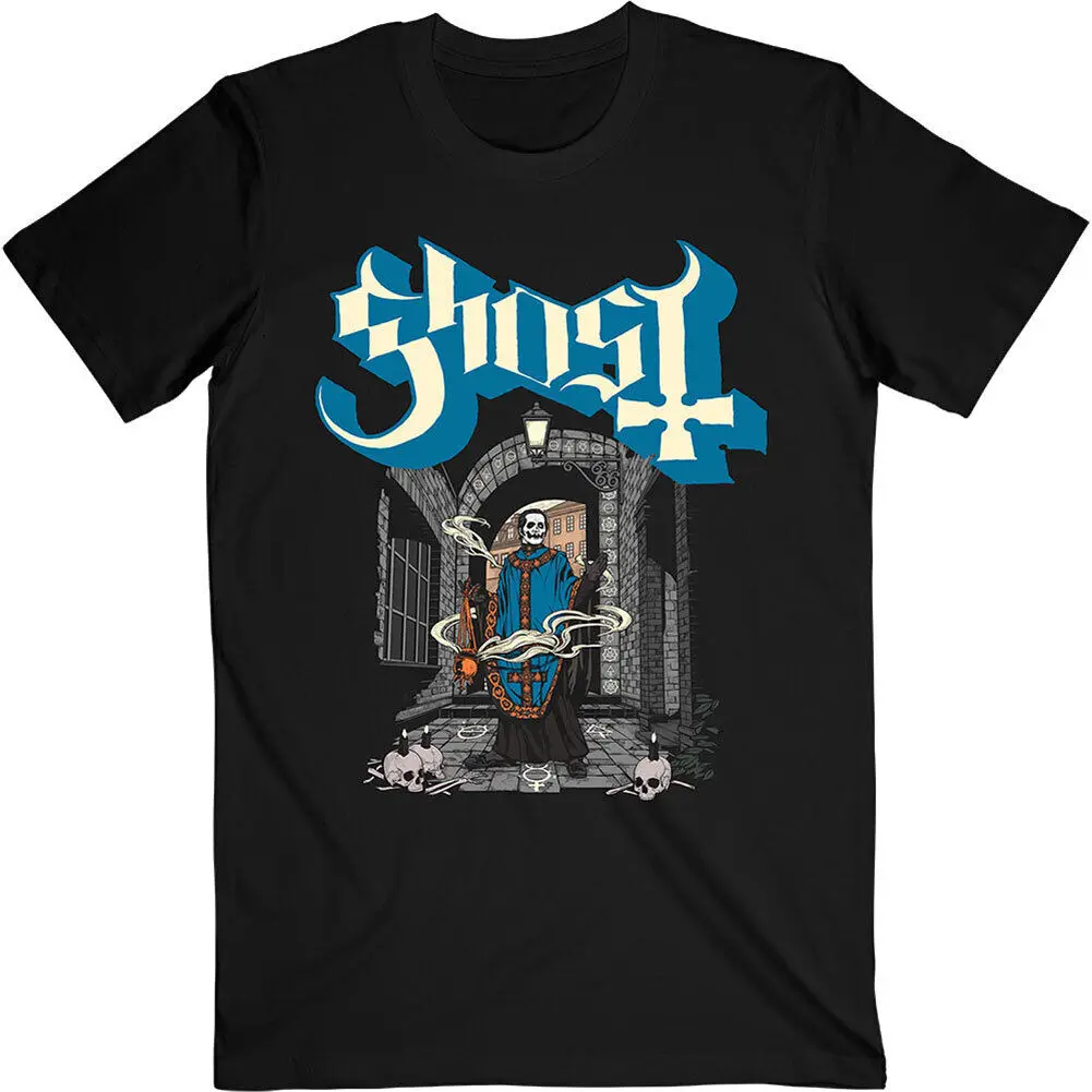 Men's Ghost Incense Slim Fit T shirt Large Black