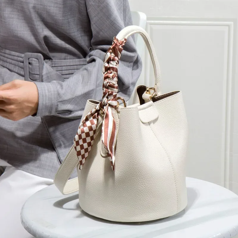 Fashion Designer Leather Crossbody Bag For Women, Multi-Pocket Tote Shoulder Handbags, Luxury Brand Ladies Messenger Purse
