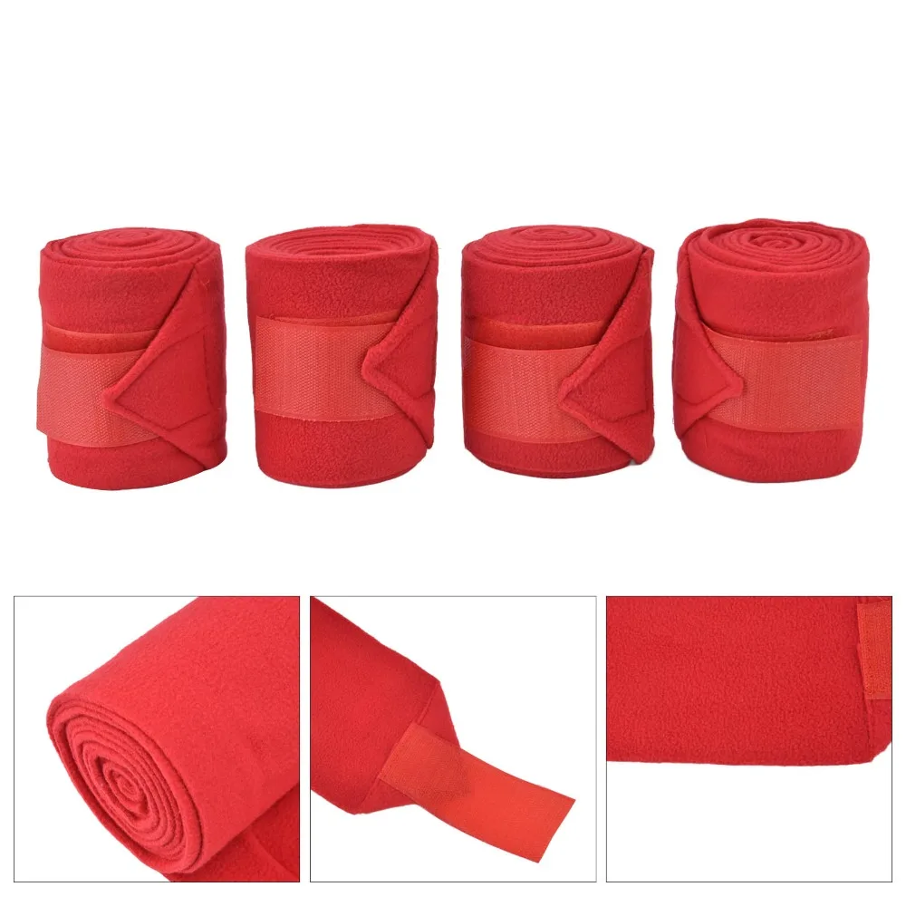 4Pcs Self Adhesive Horse Leg Warp Elastic Breathable Animal Leg Bandage Soft Material Wear Resistant Horse Supplies Equestrian