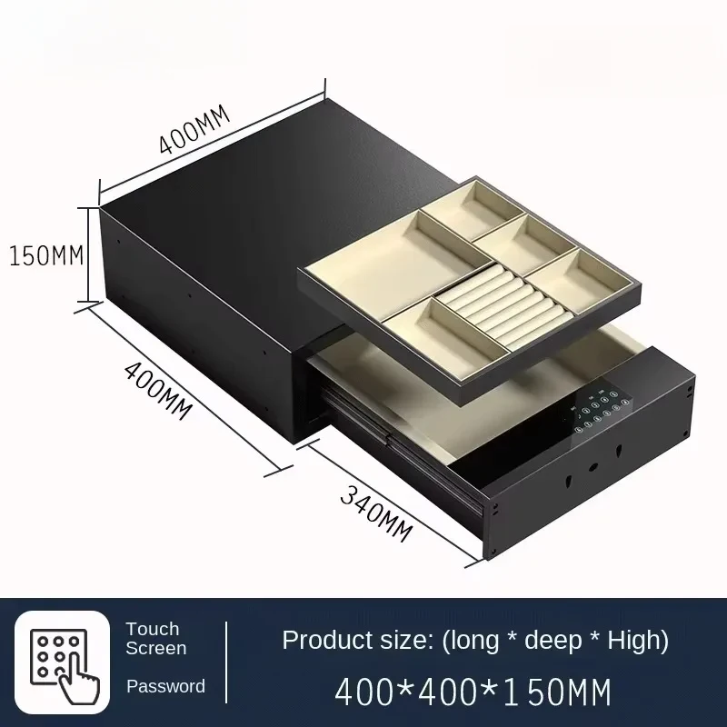 high quality Small Embedded Safe Wardrobe with Fingerprint Password Drawer Jewelry Saf