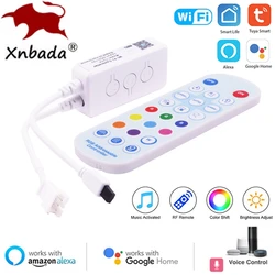 Tuya Smart Life APP WS2811 WS2812B LED Strip WiFi&BLE Wireless Remote Controller Smart Home Work With Alexa Google Home DC5-12V