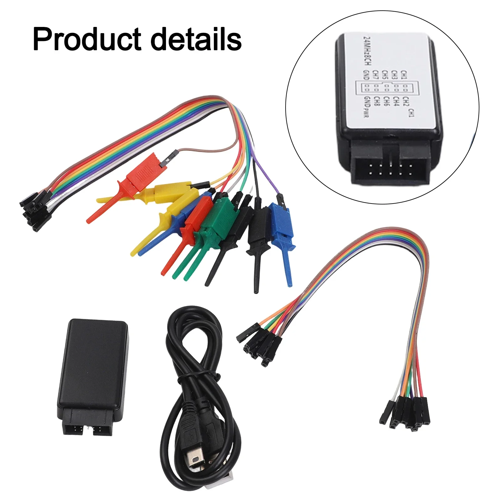 24M Samples Analyzer 8 Channels Logic Analyzer Digital Channels Channel Analyzer As The Picture Debugging Context