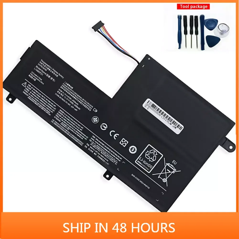 

4050mah New For Lenovo IdeaPad 300S I2000 S41-70 L14M2P21 L14L2P21 Batteries+tools