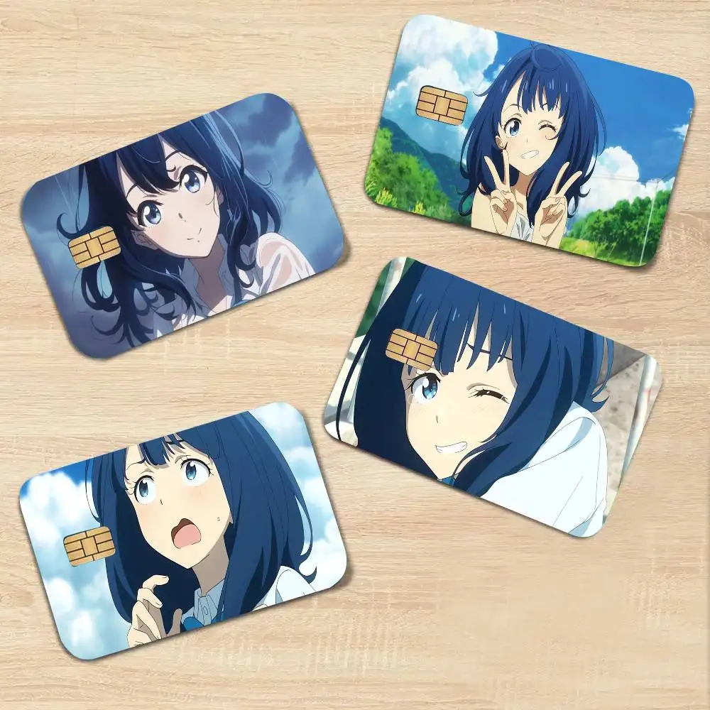 Anna Yanami Credit Card Sticker Waterproof PVC Skin Cover For Debit Bank Card, Removable Card Decal Wrap