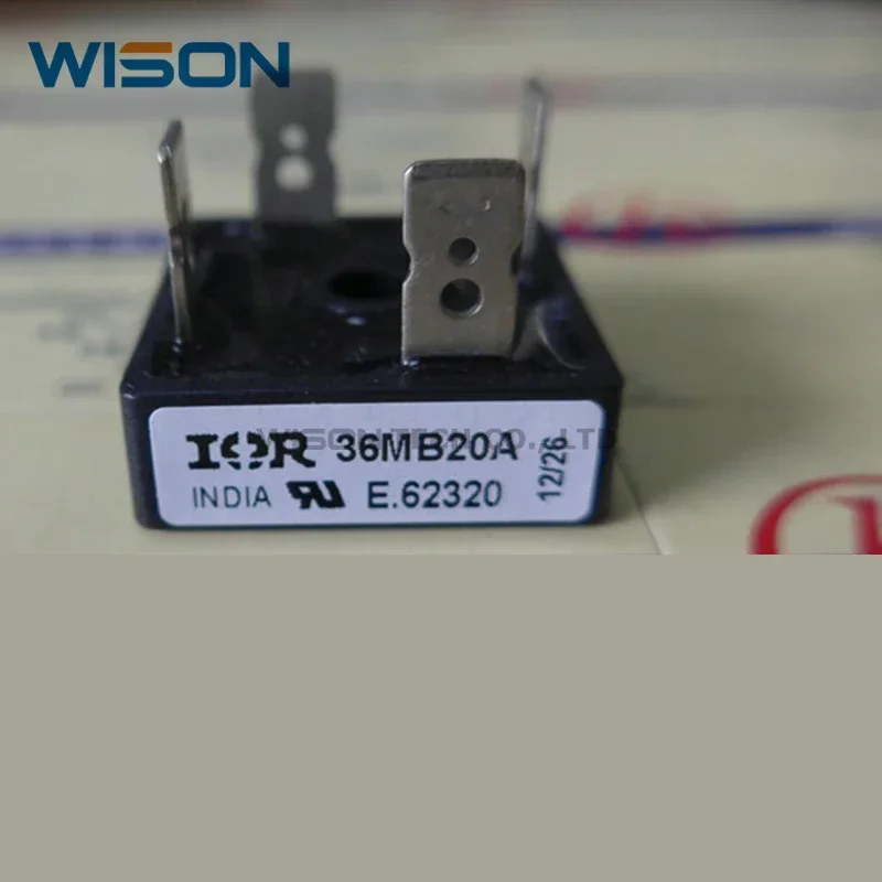Ponte monofásica do retificador, 36MB120A, 36MB100A, 36MB60A, 36MB40A, 36MB20A, novo e original