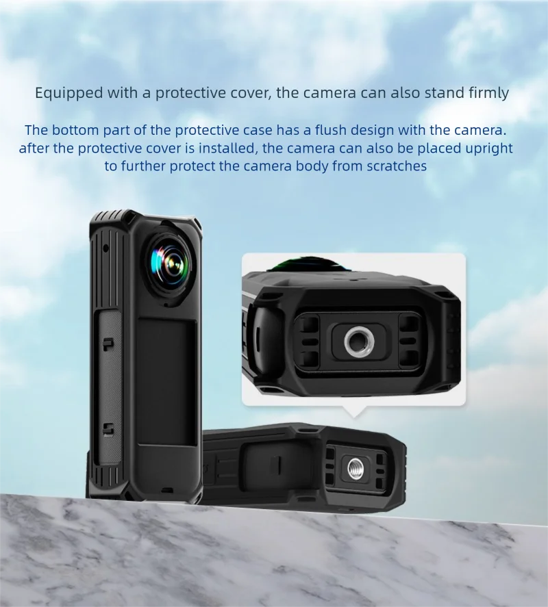 Silikon-Schutzhülle für Insta360 X5 Zubehör Präzise Lochschlüsse Schutzhülle Insta360 Motorradzubehör