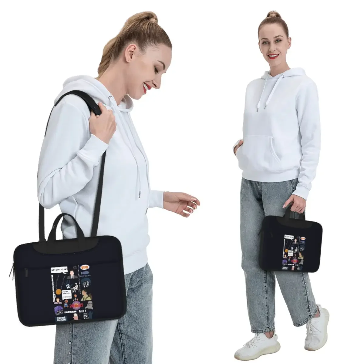 The US Office Collection Crossbody Laptop Bag Case Computer Bag 13 14 15.6 Inch Notebook Pouch for Macbook Pro Lenovo