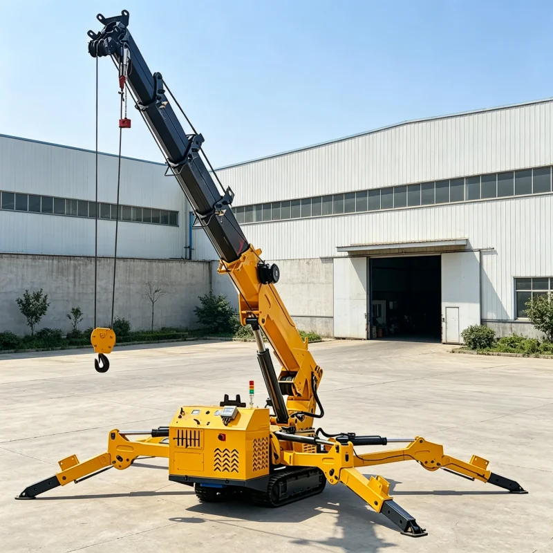 Hot Selling Crawler Telescopic Boom Spider Crane Lightweight And Flexible, Suitable For Narrow Streets And Indoor Construction