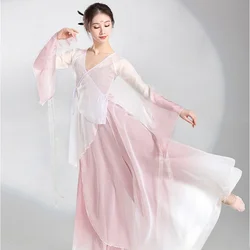 Classical Dance Clothes Set Saree Practice Clothes Chinese Dance Folk Dance Performance Clothes Classical Dance Clothes