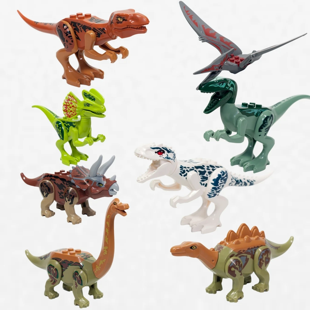 Moc Jurassic Dinosaur Alive Ship Toys Bouwsteen Ontsnapping uit de oceaan Mosasaurus Montagestenen Educatieve sets Kinderen Cadeau