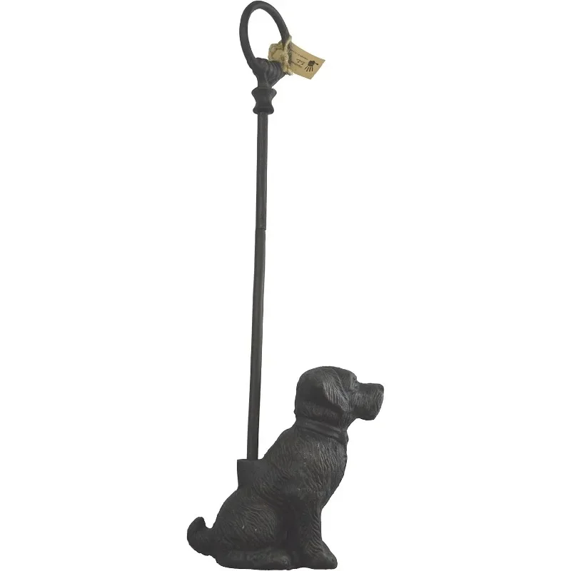 Cast Iron Decorative Dog Door Stopper with Handle