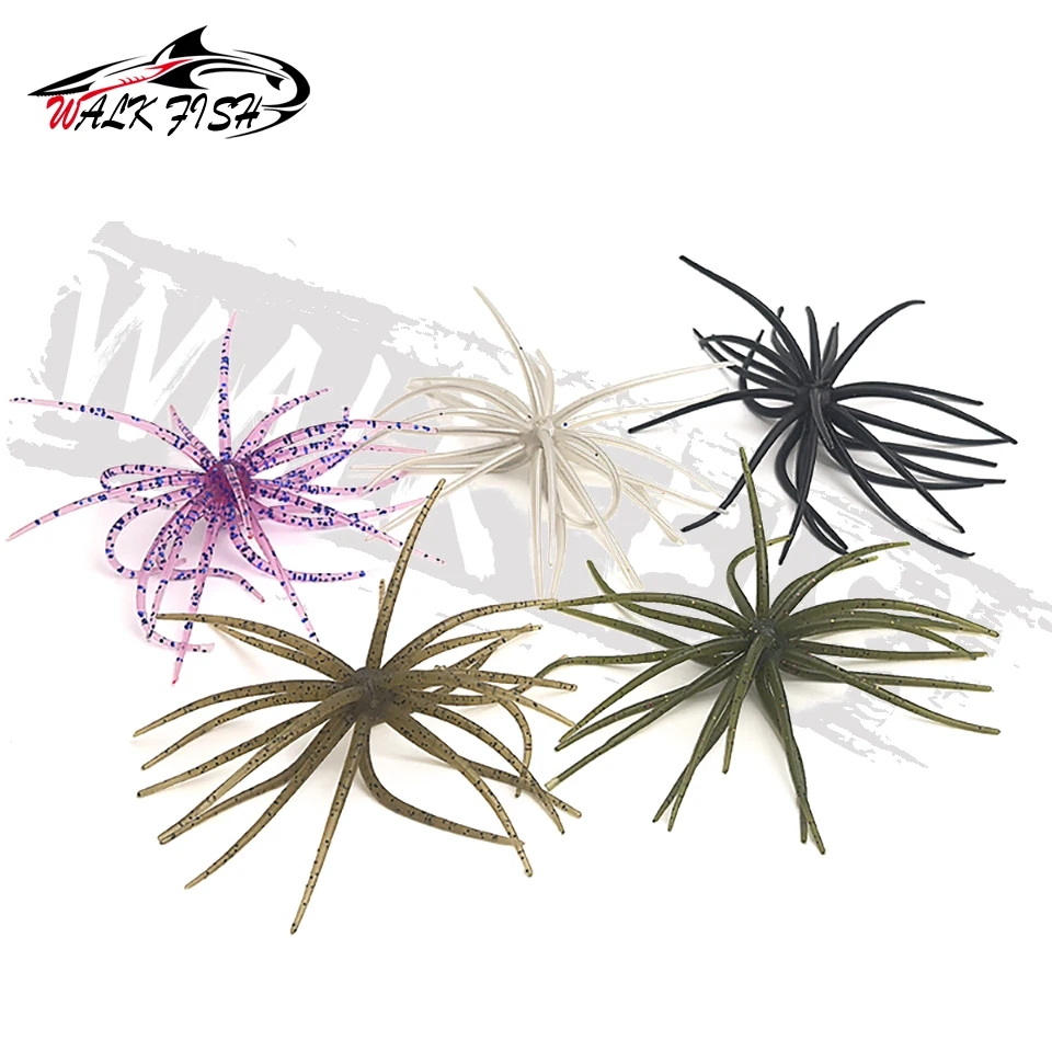 WALK FISH 3 Stück 0,5g-8,7g Seeigel-Angelköder TPE Weichköder Silikonköder für Brassen, Seebarsch, Mandarinfisch, Tilapia, Forelle – Detail 7