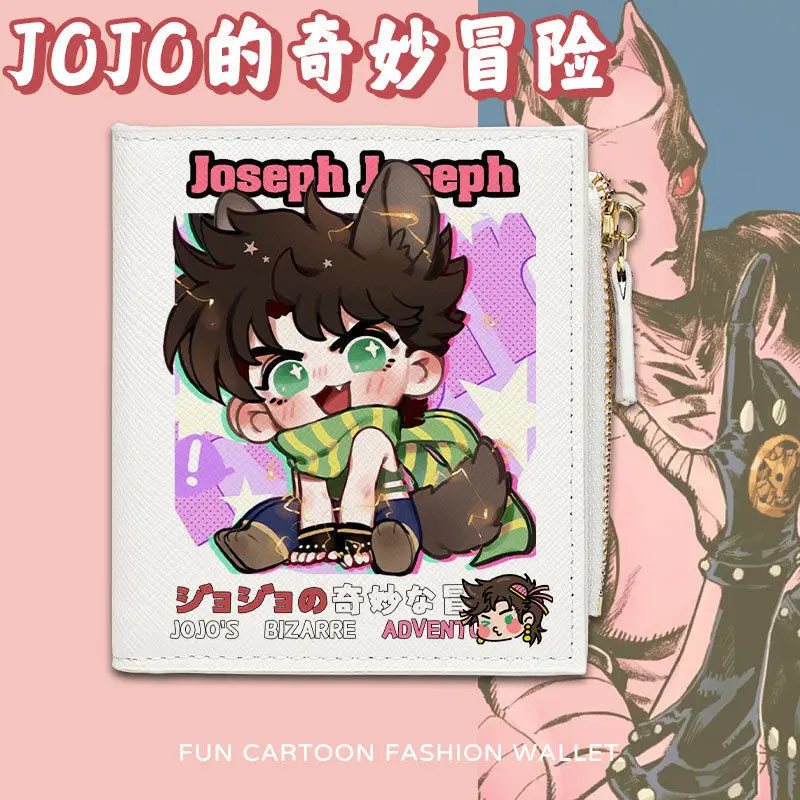 

JOJO's Bizarre Adventure Anime Merchandise Foldable Wallet Short Coin Purse Card Holder Multifunctional For Men And Women