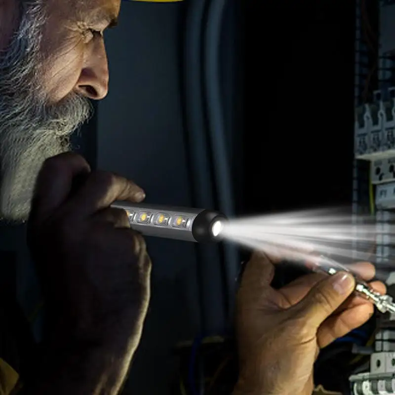 LED Work Light Rechargeable Pen Pocket Light For Fishing With Magnetic Base And Clip Outdoor Activities Accessories For Reading