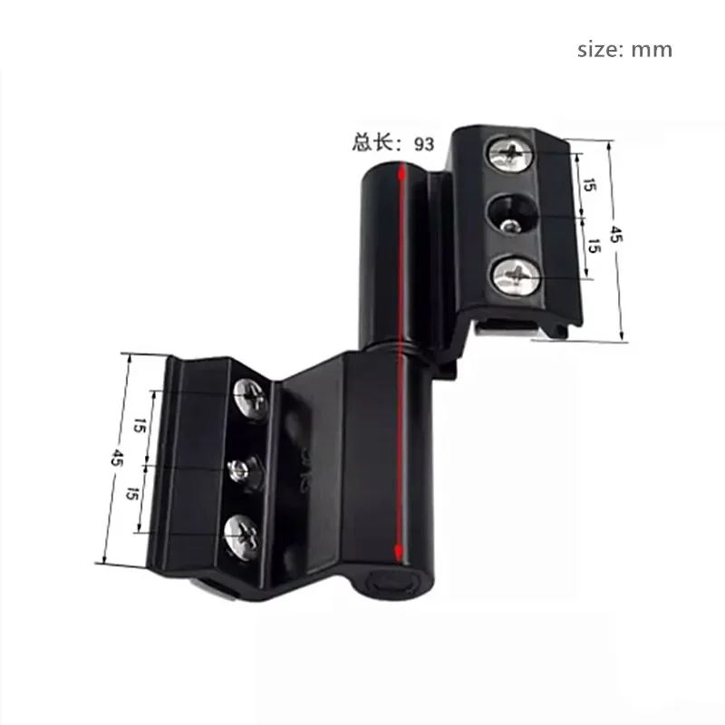 2pcs Detachable Aluminium Alloy Broken Bridge Window Hinge High Quality Insulation Window Door Hinge Page Furniture Hardware