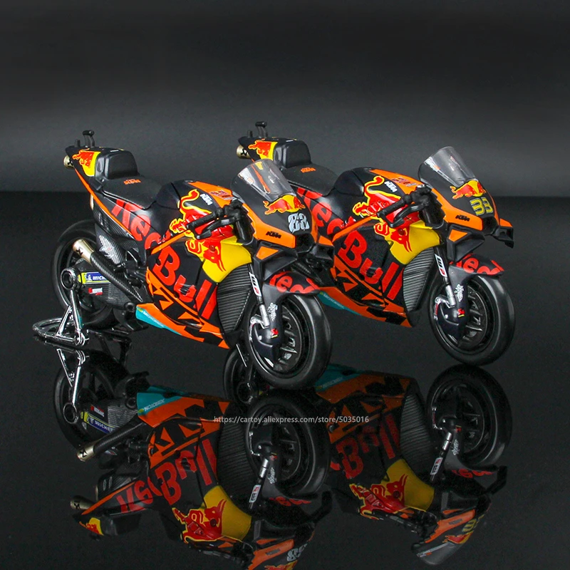 Maisto 1:18 2021 Red Bull KTM Factory Racing #33 Binder #88 Oliveira Licensed Simulation Alloy Motorcycle Model Collecti