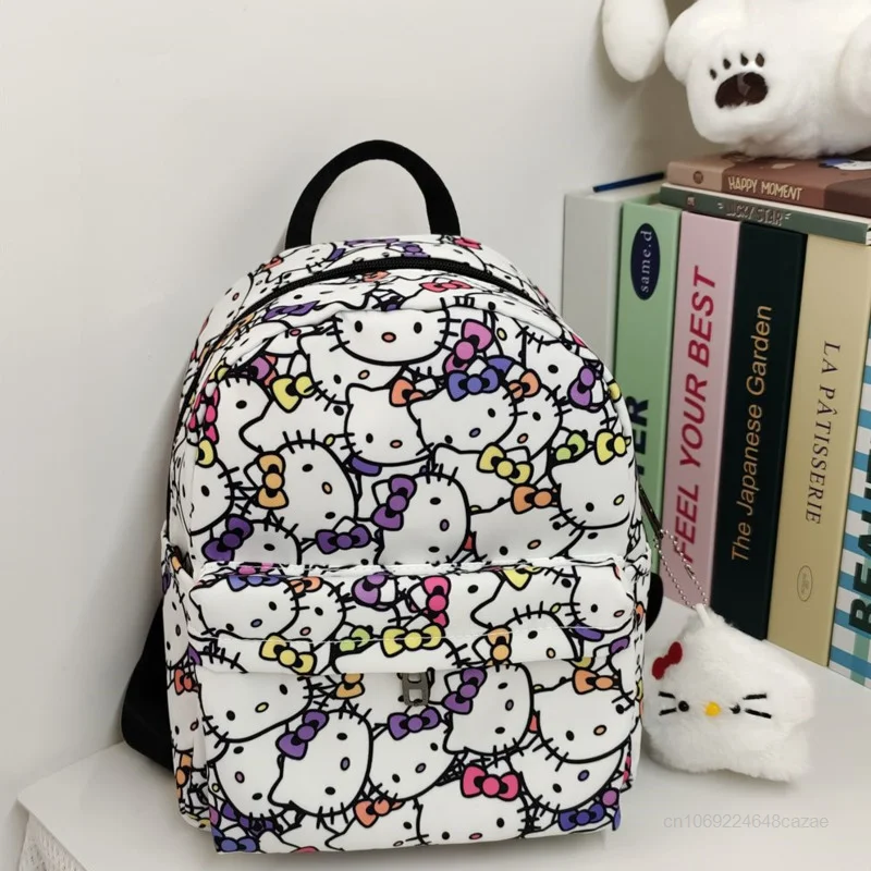 Sanrio Hello Kitty Full Printed Aesthetic Mini Backpacks Y2k Japanese Korean Style Cute Bags Women Small Shoulder Bag Girls Gift