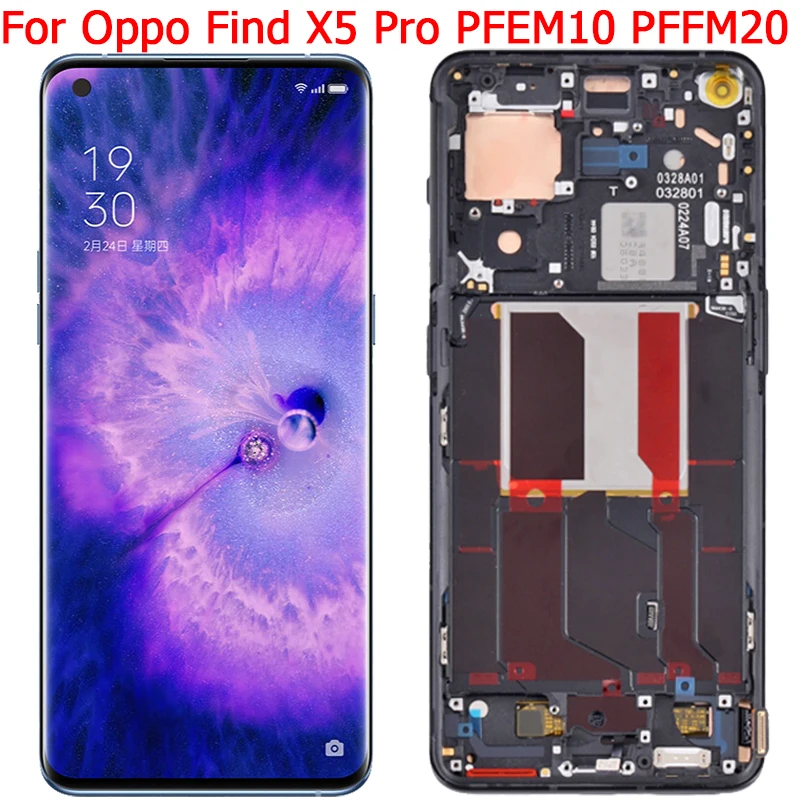 For Oppo Find X5 Pro Display LCD Touch Screen With Frame 6.7\