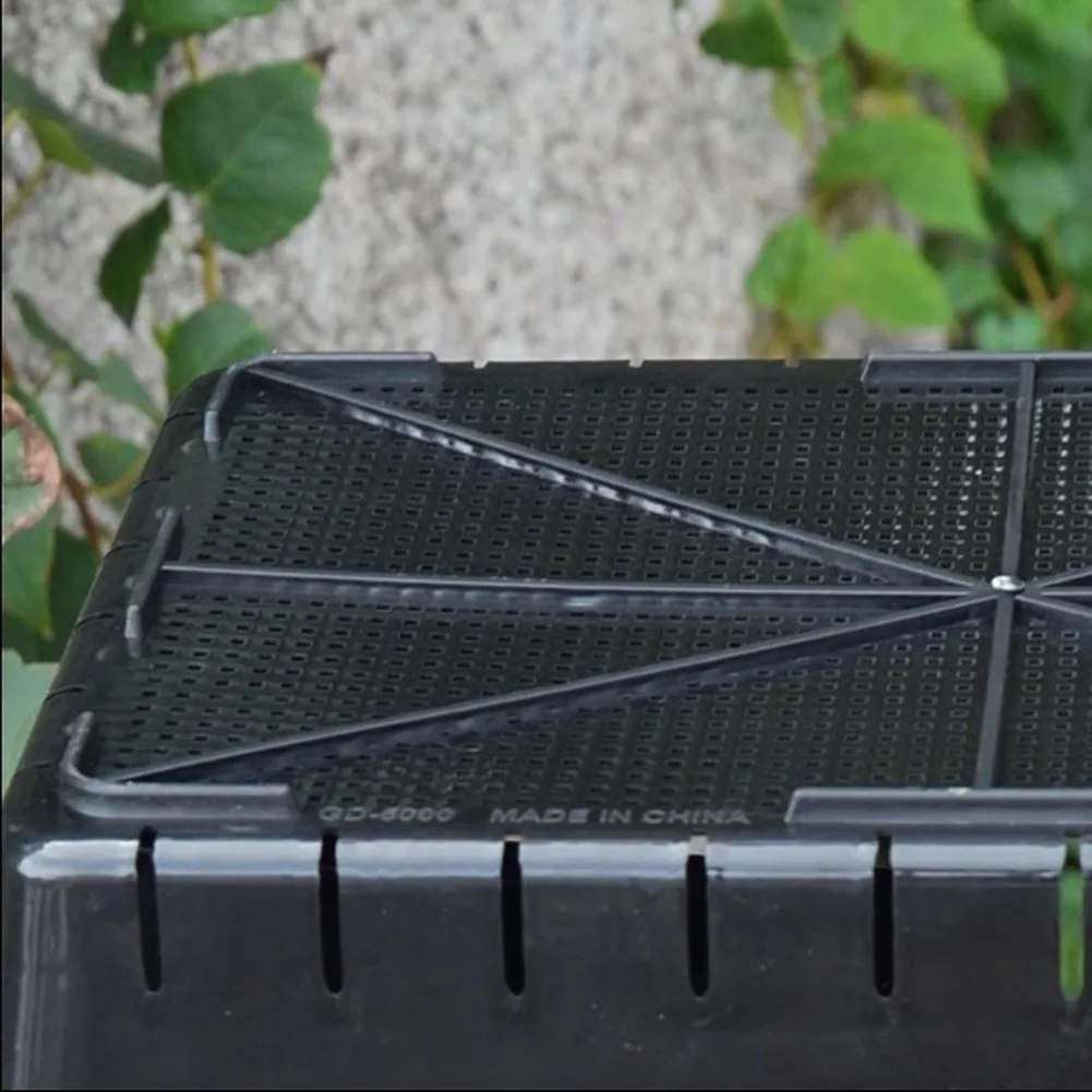 Black PP Starter Trays 4 Pcs 26 x 18 x 7.5 cm for Indoor Gardening Microgreens For Sprouting and Hardening Off