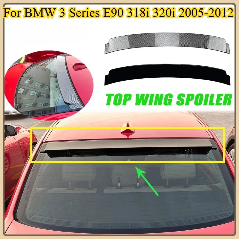 

1PC For BMW 3 Series E90 318i 320i 2005-2012 Rear Roof Lid Trunk Spoiler Car Fixed Wind Wing Splitter Guard Kit Auto Accessories