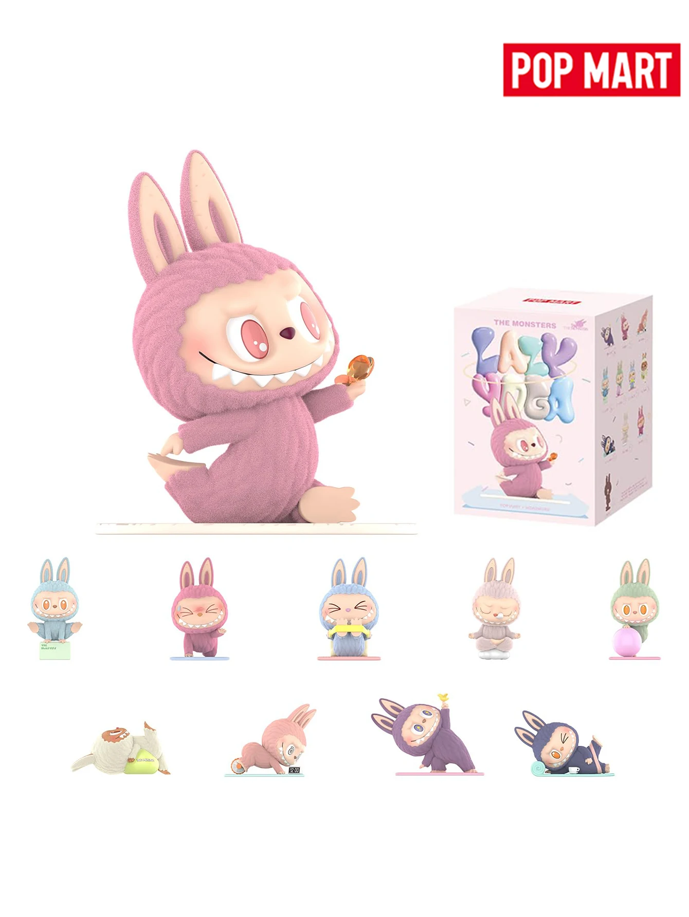 

POP MART LABUBU THE MONSTERS Lazy Yoga Series Blind Box Mystery Box Guess Bag Toys Doll Figure Desktop Ornaments