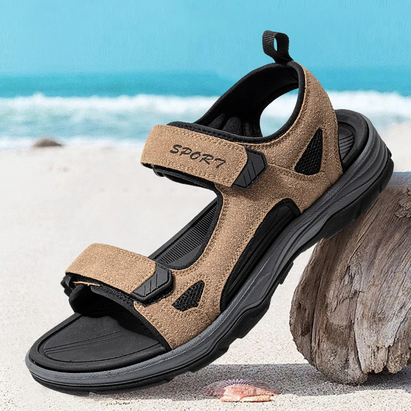 

Trendy Men's Summer Holiday Beach Sandals Breathable Outdoor Trainning Hiking Sandals Antiskid Sport Footwear