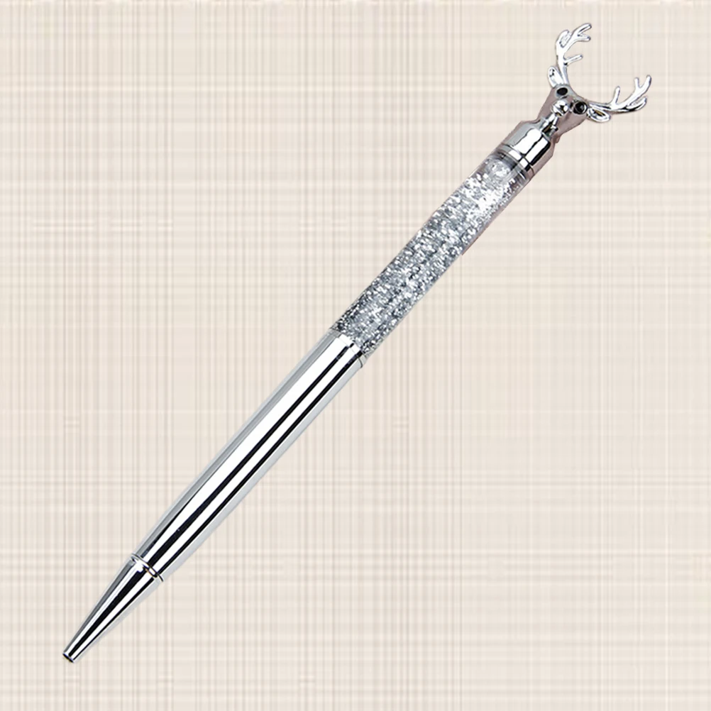 Reindeer Pattern Ballpoint Pens Metal Body Smooth Writing Wear-Resistant For Study Work Stationery Creative Ballpoint Pens