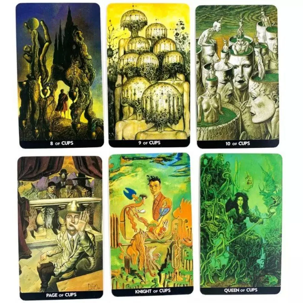 Cartas de Tarot surrealistas, juego de cartas de baraja de Tarot