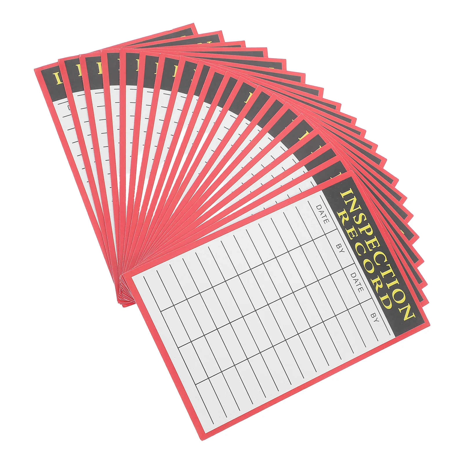 

20 Sheet Inspection Record Inventory Shipping Transport Pallet Cards for Warehouse Control Equipment Maintenance Inventory