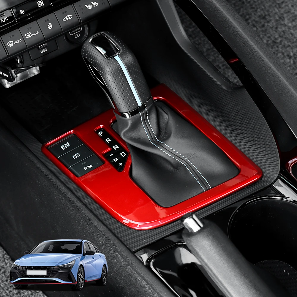 

Auto Exterior Parts Central Console Gear Shift Panel Frame Trim Cover ABS Plastic For Hyundai Elantra CN7 N 2023 - 2025 LHD/ RHD