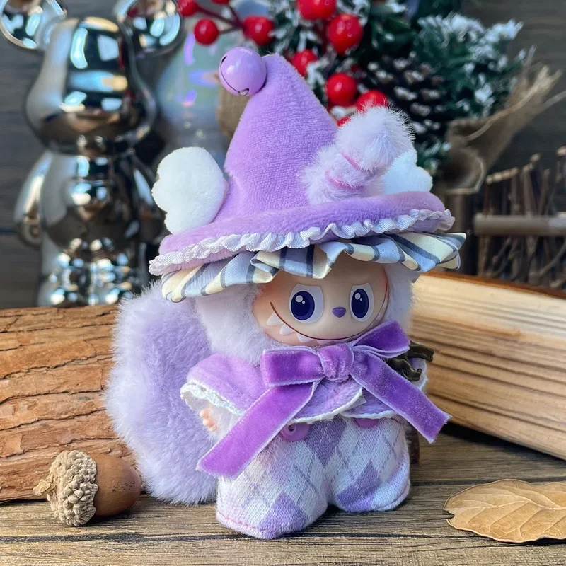 الملابس فقط) مناسبة ل 10 سنتيمتر ملابس دمية لابوبو الصغيرة الجيل الرابع ملابس لابوبو إكسسوارات دمي هدايا العيد #4