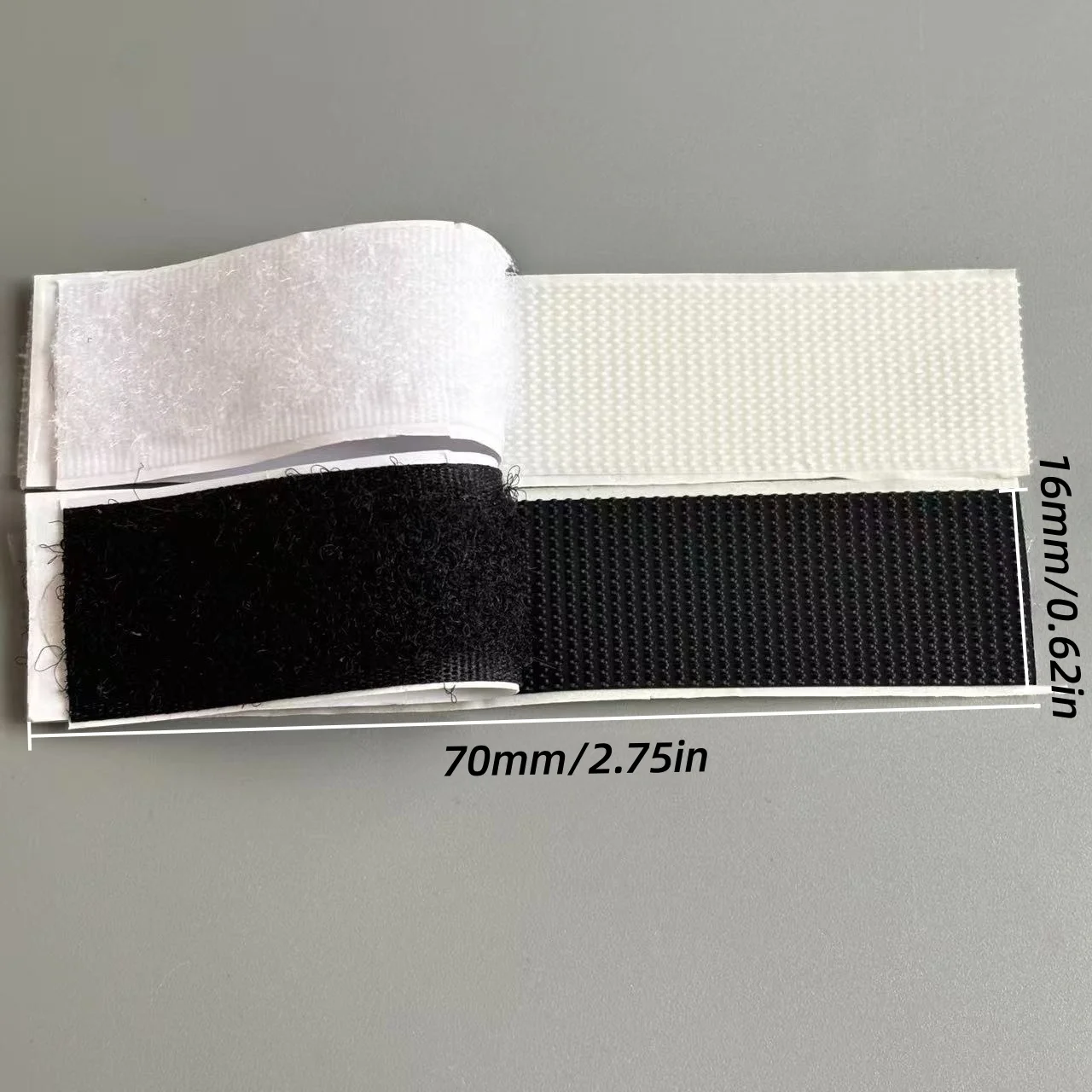 10/30/50/100pcs Self-adhesive Hook And Loop Strips, Double Sided Interlocking Tape, Mounting Strips for Home Or Office Use