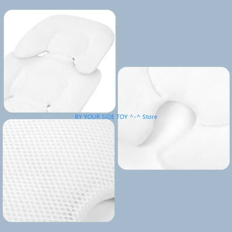 Baby Stroller Cushion Infant Car for Seat Insert for Head Body Support Pillow Pram Thermal Mattress Mesh Breathable Liner U6XE