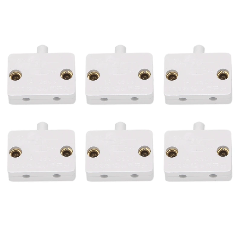 12Pcs Door LED Switch For Closet Light,Normally Closed Cabinet Electrical Lamp Switches,For Closet Pantry Cabinet White