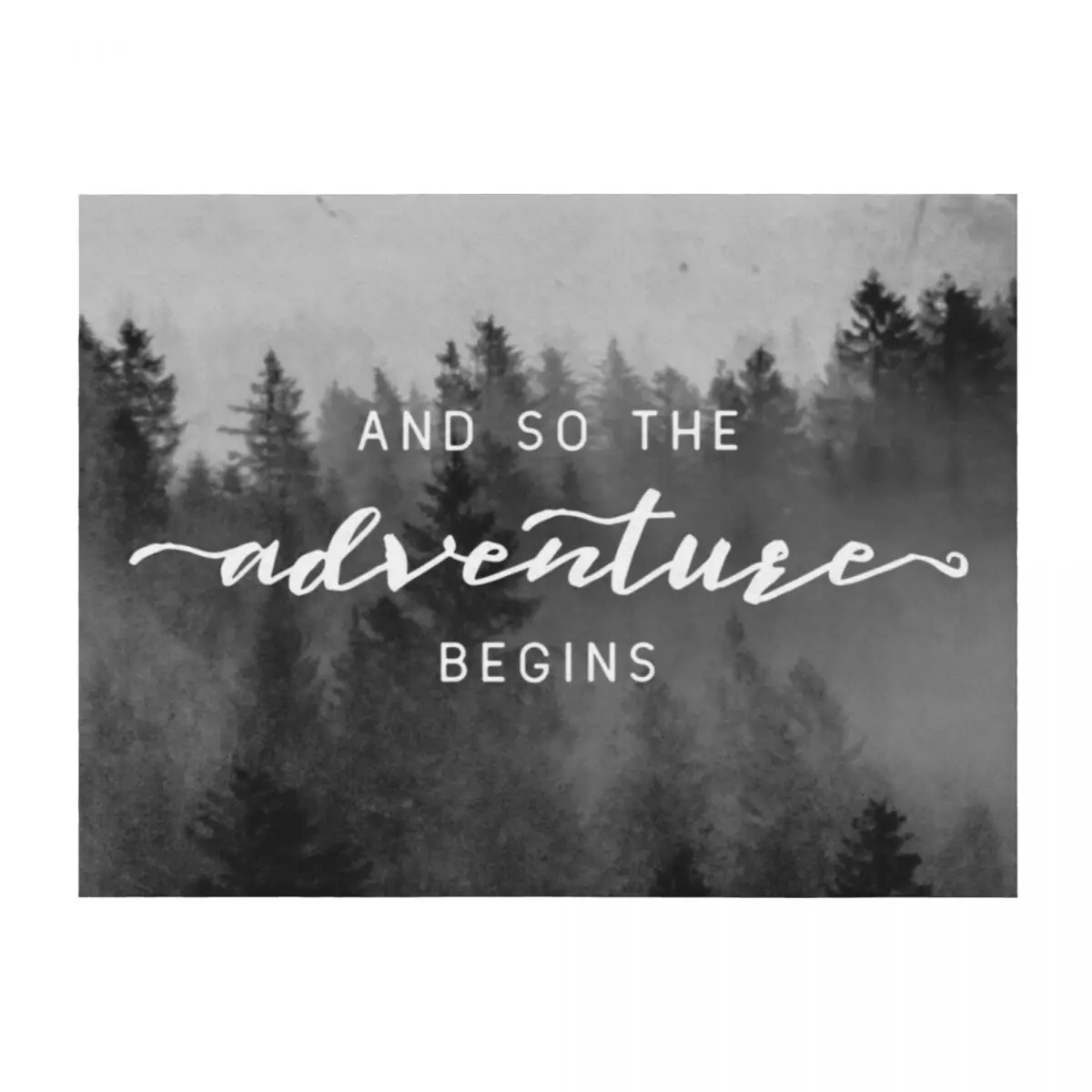 

And So The Adventure Begins — раннее зимнее одеяло для путешествий, мягкие плюшевые клетчатые утяжеленные мягкие большие одеяла