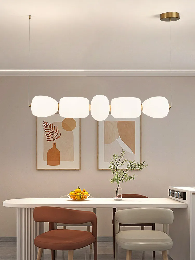 

Modern Milky White Glass Pendant Lamp Nordic Led Dining Table Hanging Lamp Living Room Kitchen Bedroom Glass Ball Pendant Light