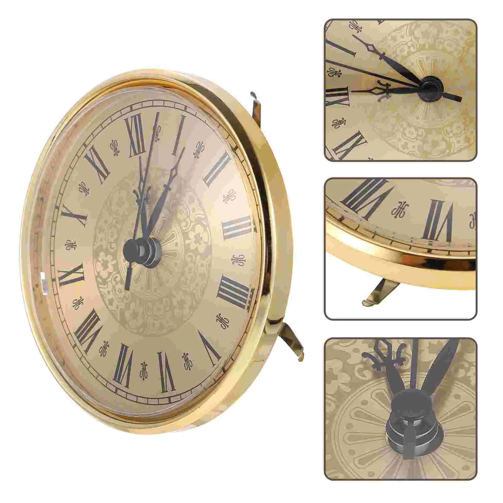 

Bell Hanging Clock Roman Numeral Insert Golden Retriever Decorative Mute Alloy Quartz