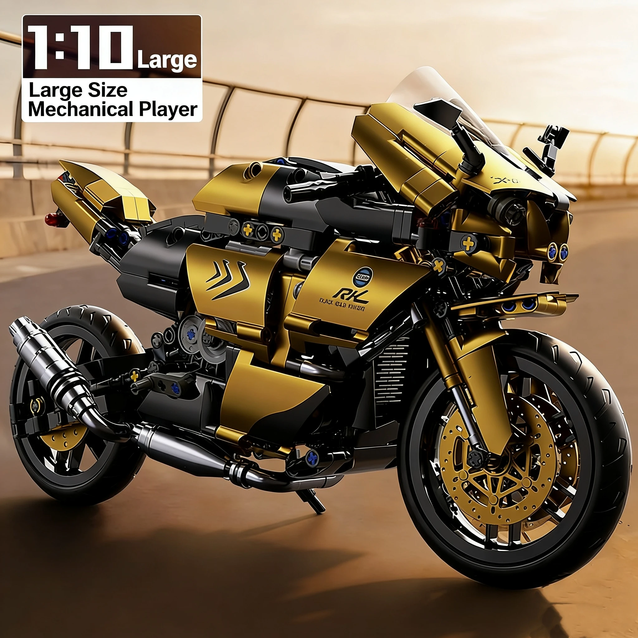 

Ducati Motorcycle Machine Building Blocks Brick Machinery Series Puzzle Assembly Model Ornament Toy Children's Birthday Gift