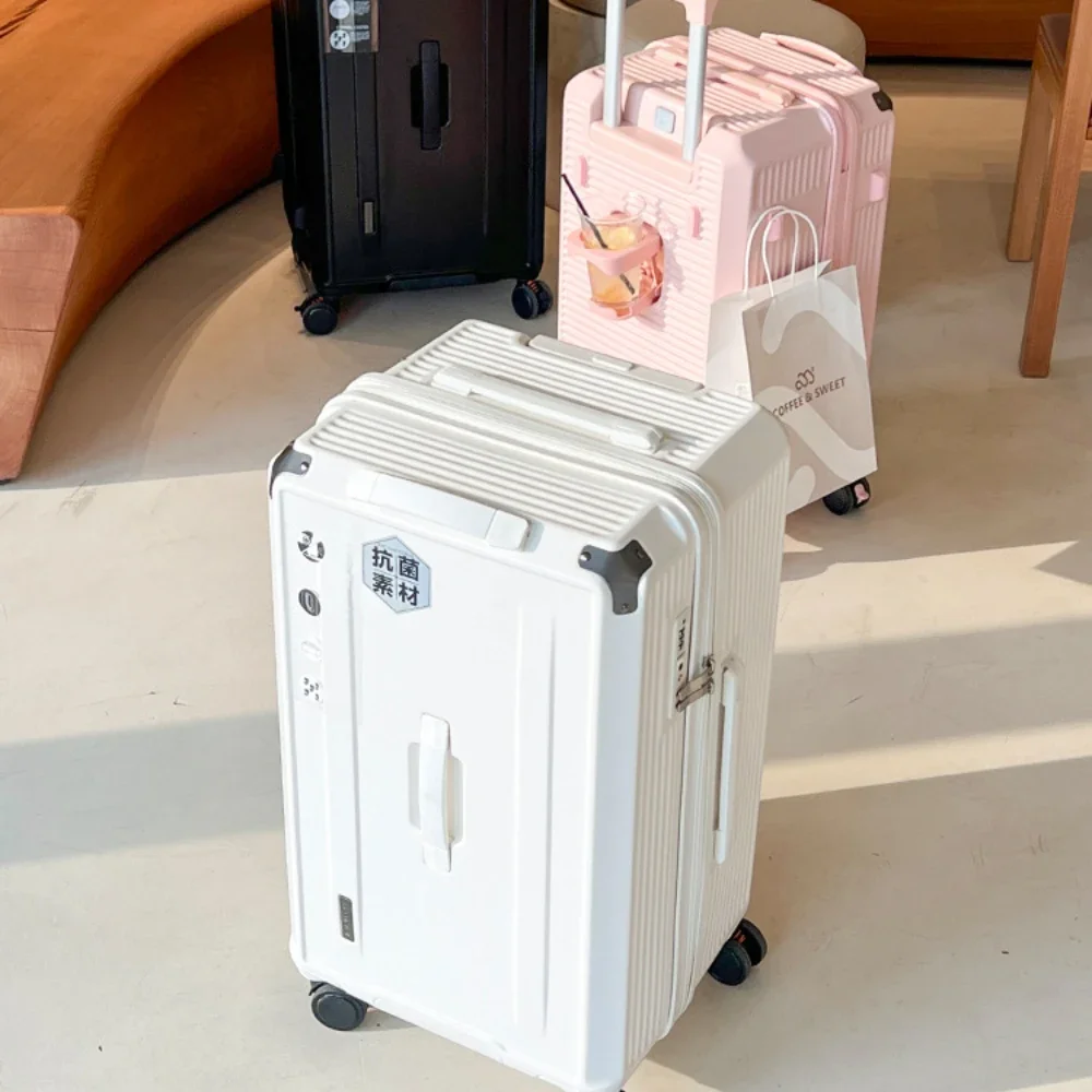 Boîte à bagages épaisse à roulettes universelles pour hommes et femmes, valise de voyage, coffre, conception à fermeture éclair, 26 ", 28", 30 ", 32"