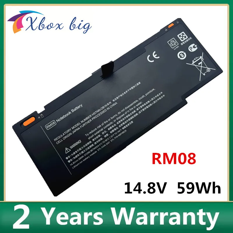 14.8V 59Wh 3760mAh RM08 Laptop Battery For HP HSTNN-I80C HSTNN-OB1K HSTNN-XB1S HSTNN-XB1K Battery For HP Envy 14 series Notebook