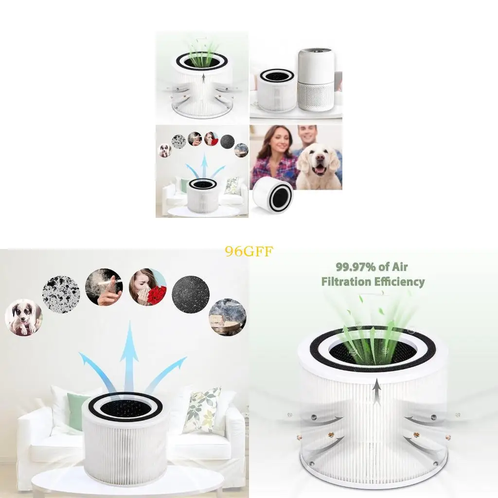 

96GF 2 Pieces Plastic Air Cleaners Filter Part Air Purifier Filter for Core 300RAC