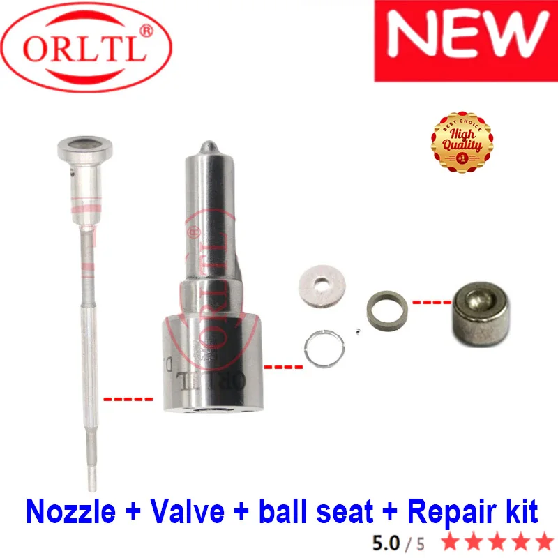 

ORLTL Nozzle DLLA150P2126 (0433173126) VALVE F00VC01358 Diesel Injector Repair Kit For 0445110358 0445110359