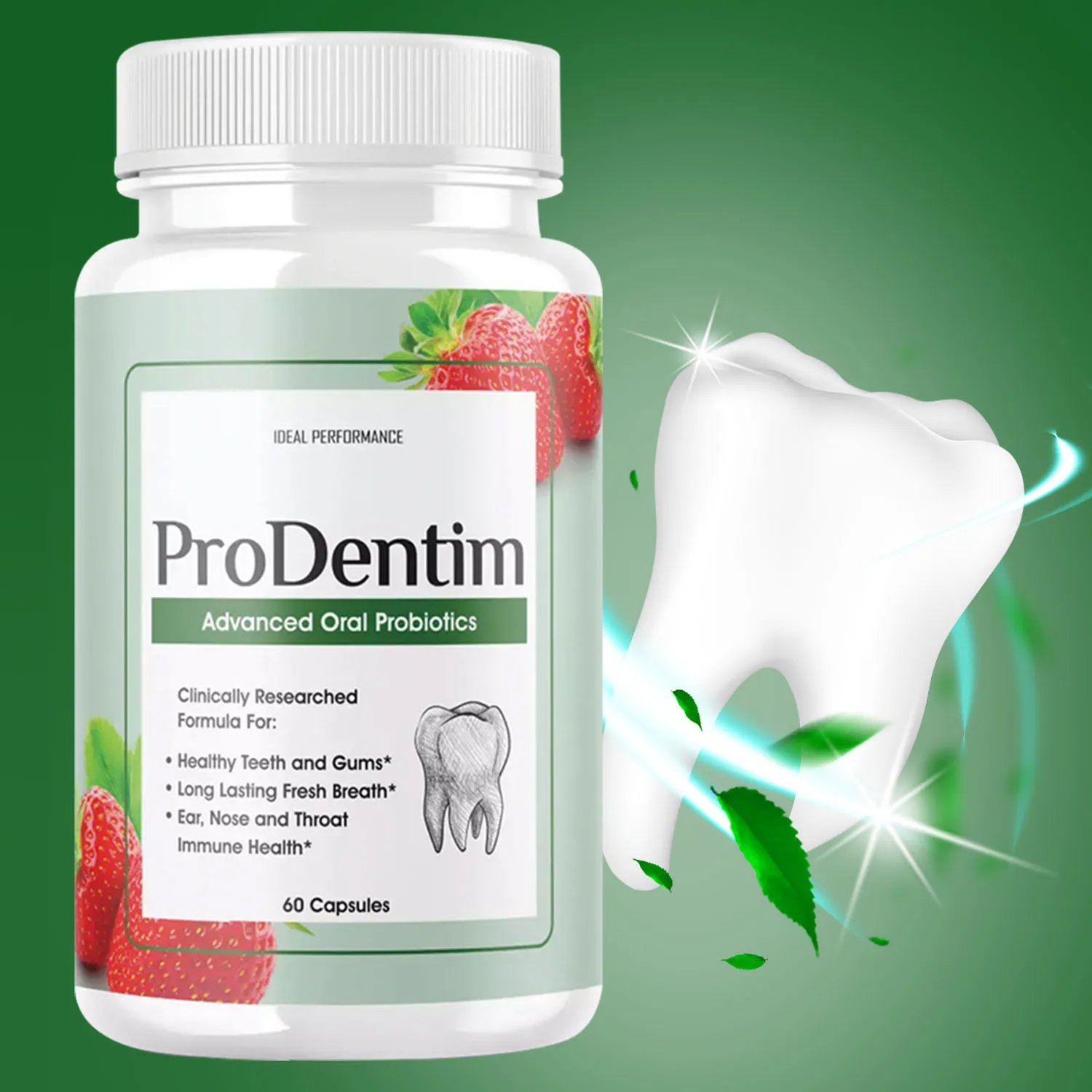 

Advanced Oral Probiotics - Freshens Breath, Whitens Teeth, Promotes Gum and Tooth Health, Replenishes The Oral Microbiome