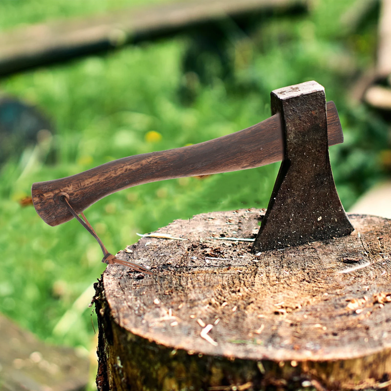 Manico di ricambio per tritare in legno corto per maniglie per trampoli di kit vichingo in legno